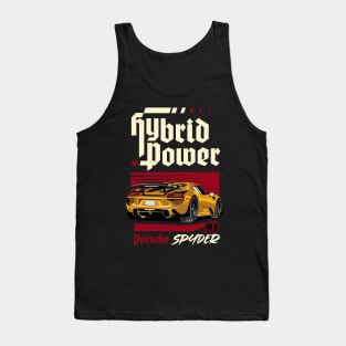 Hybrid Power Porsche 918 Tank Top